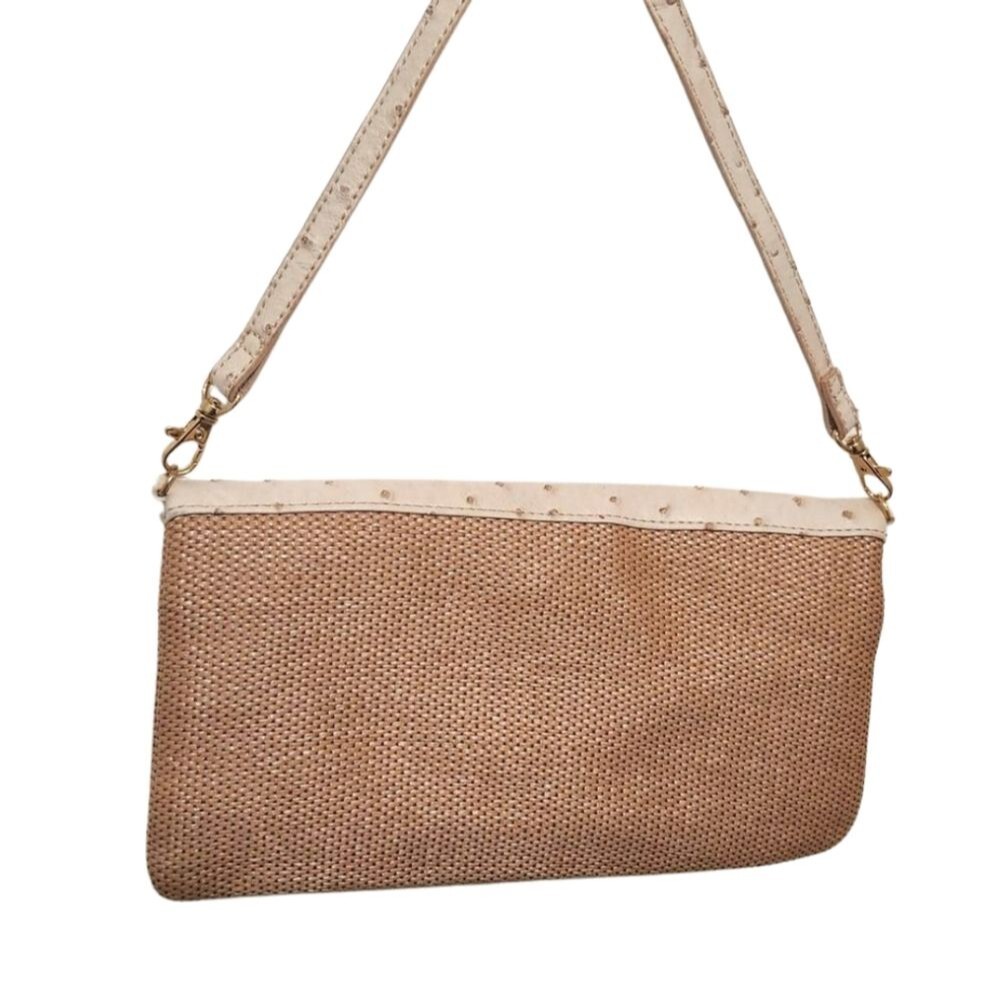 Aldo Faux Ostrich Leather Convertible Crossbody Purse - Picture 10 of 12